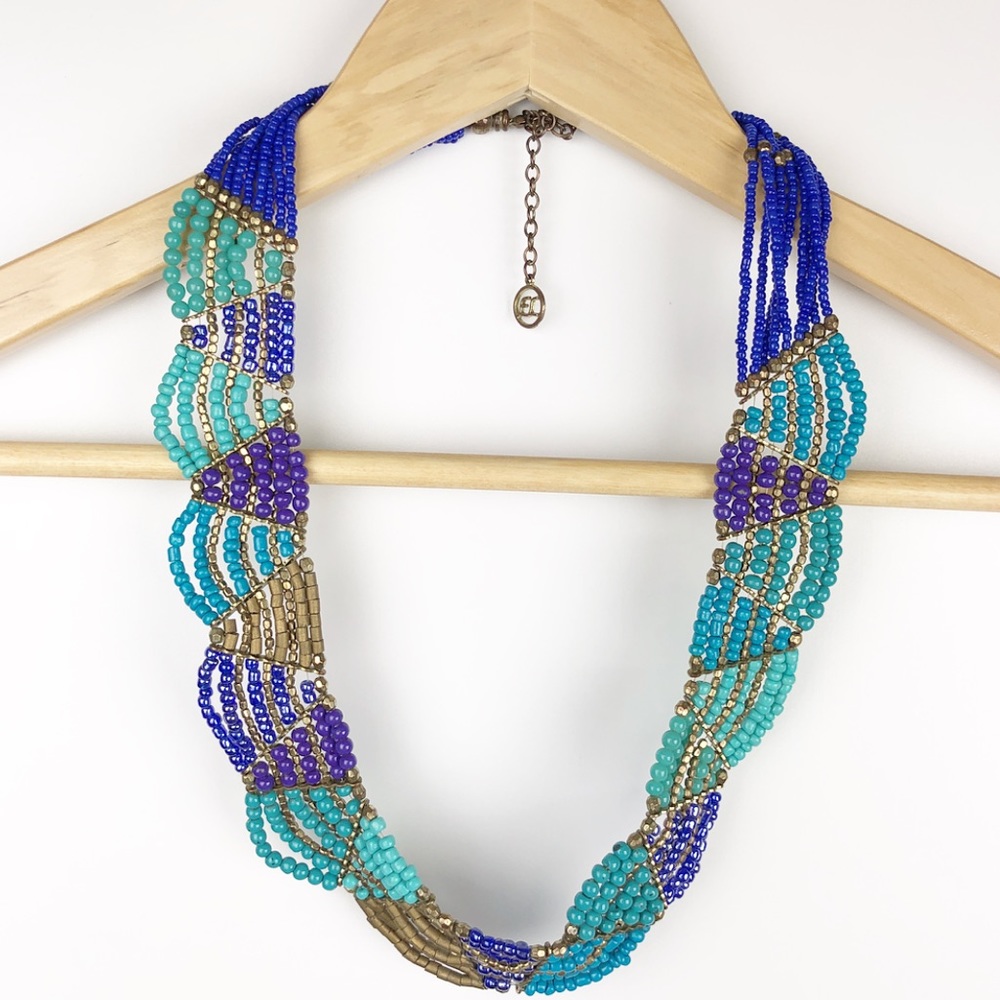 Shades of Blue Necklace - Picture 2 of 6